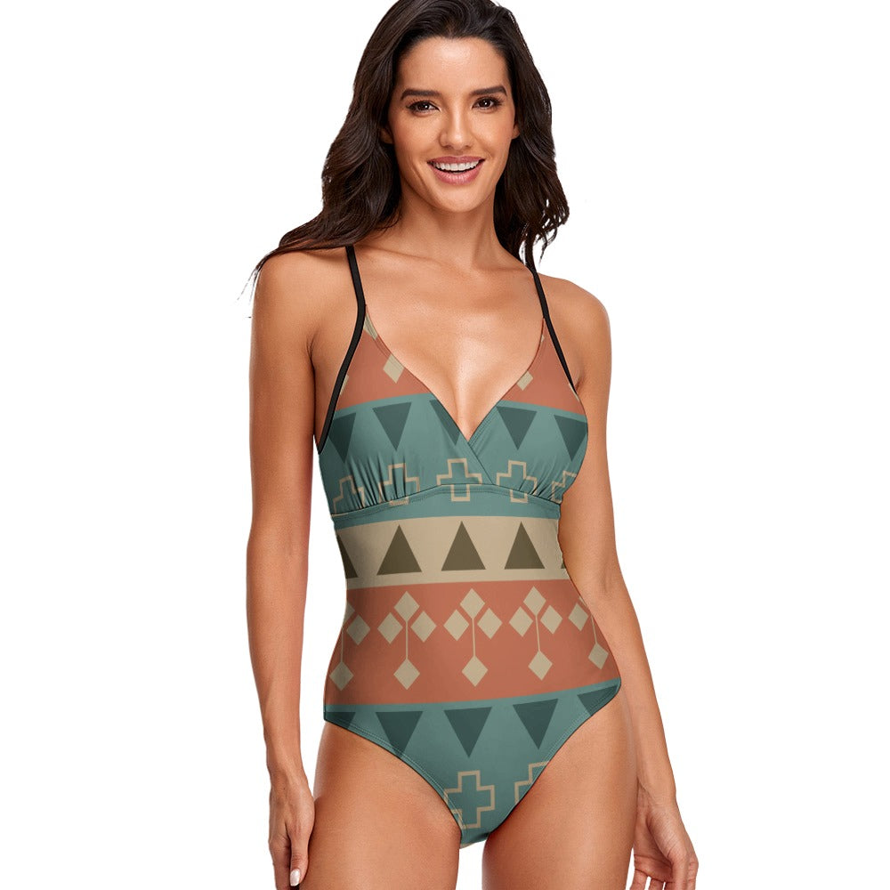 R3ceived Sexy Female Sling One Piece Swimsuit - R3ceived