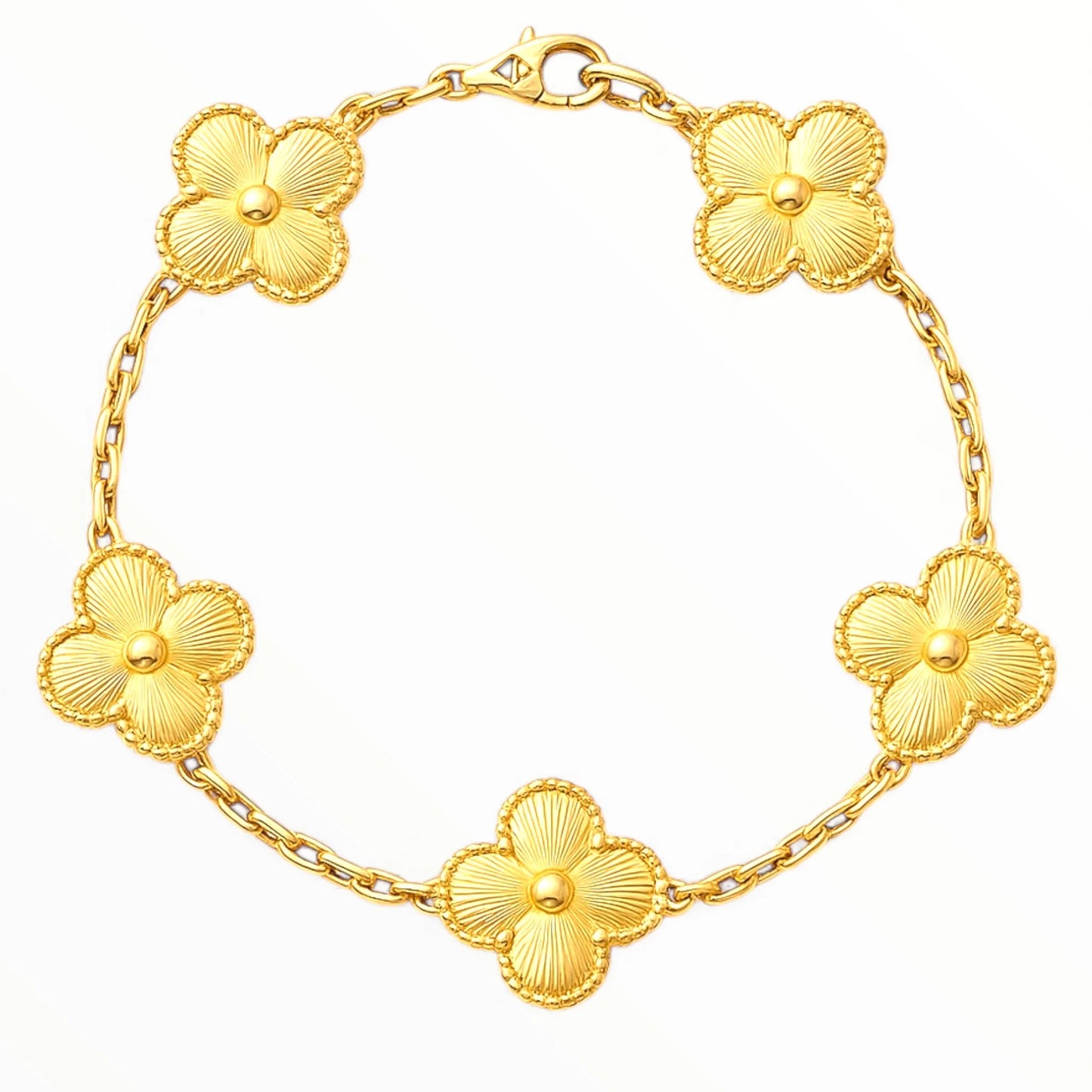 R3CEIVED Clover Bracelet – Gold Edition