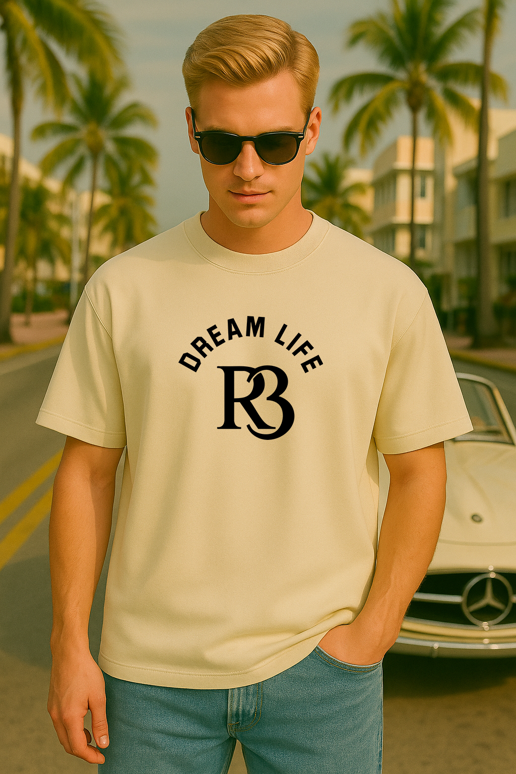 Dream Life Oversized T-Shirt – Faith Streetwear by R3CEIVED | Romans 8:18 Bible Verse