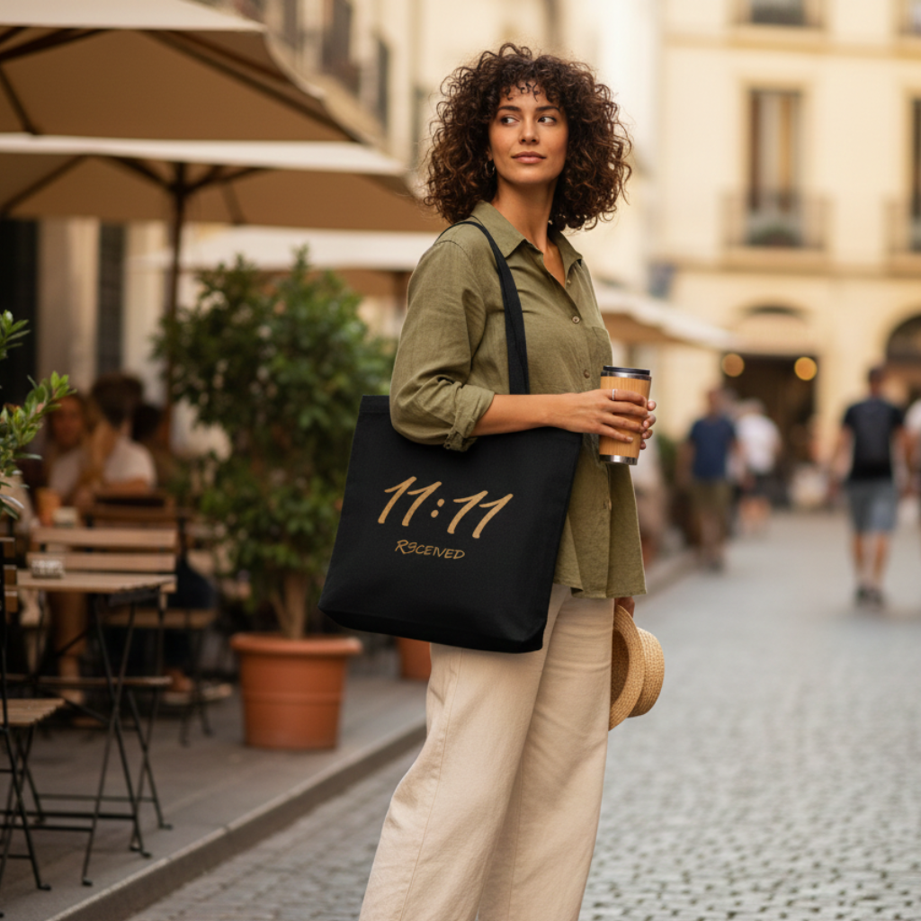 11:11 Make a wish Jute Bag- R3CEIVED