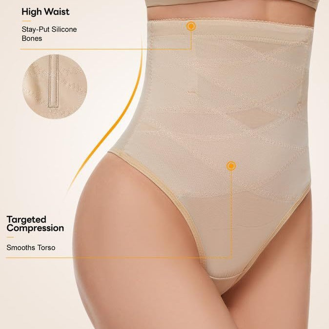 Invisible waist thong - High Waist Shapewear
