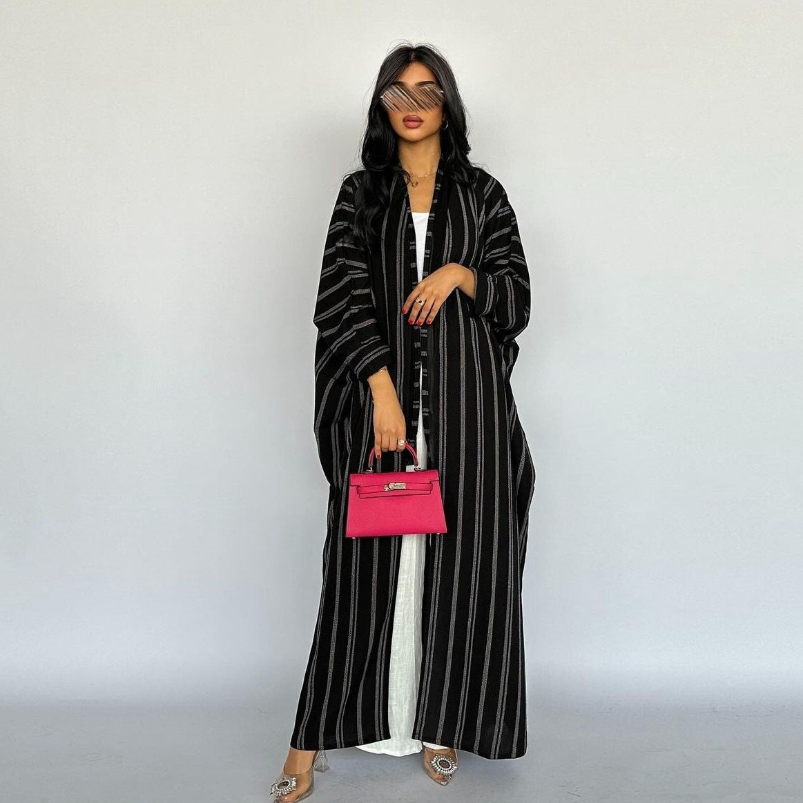 R3 women's cardigan long striped jacket R3ceived - R3ceived
