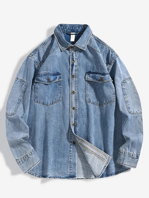 R3 Denim Cotton Men's Shirt Long Sleeve R3ceived - R3ceived