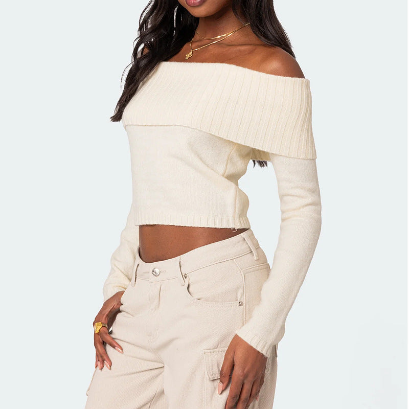 New R3ceived Women’s Off-Shoulder Sweater - R3ceived