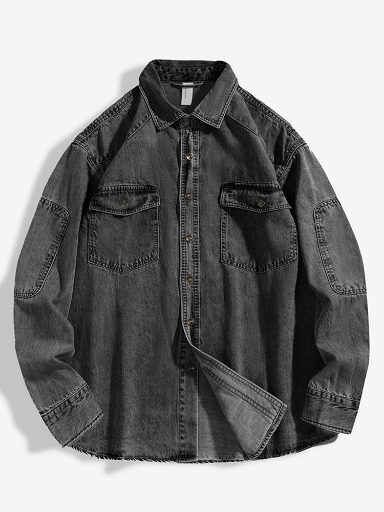 R3 Denim Cotton Men's Shirt Long Sleeve R3ceived - R3ceived