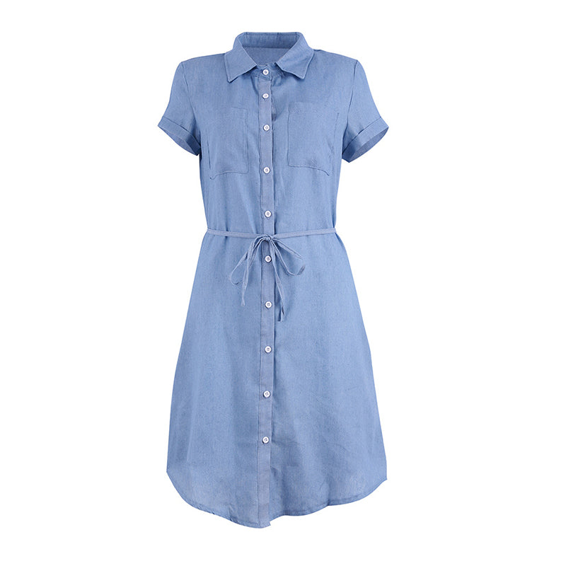 R3 Fashion members club Casual Denim Dress Women - R3ceived
