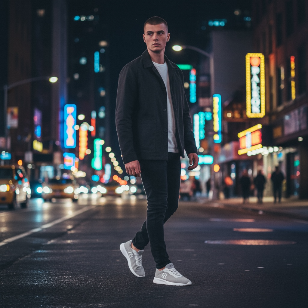 R3CEIVED “Balance” Sneakers – Grey/White Unisex