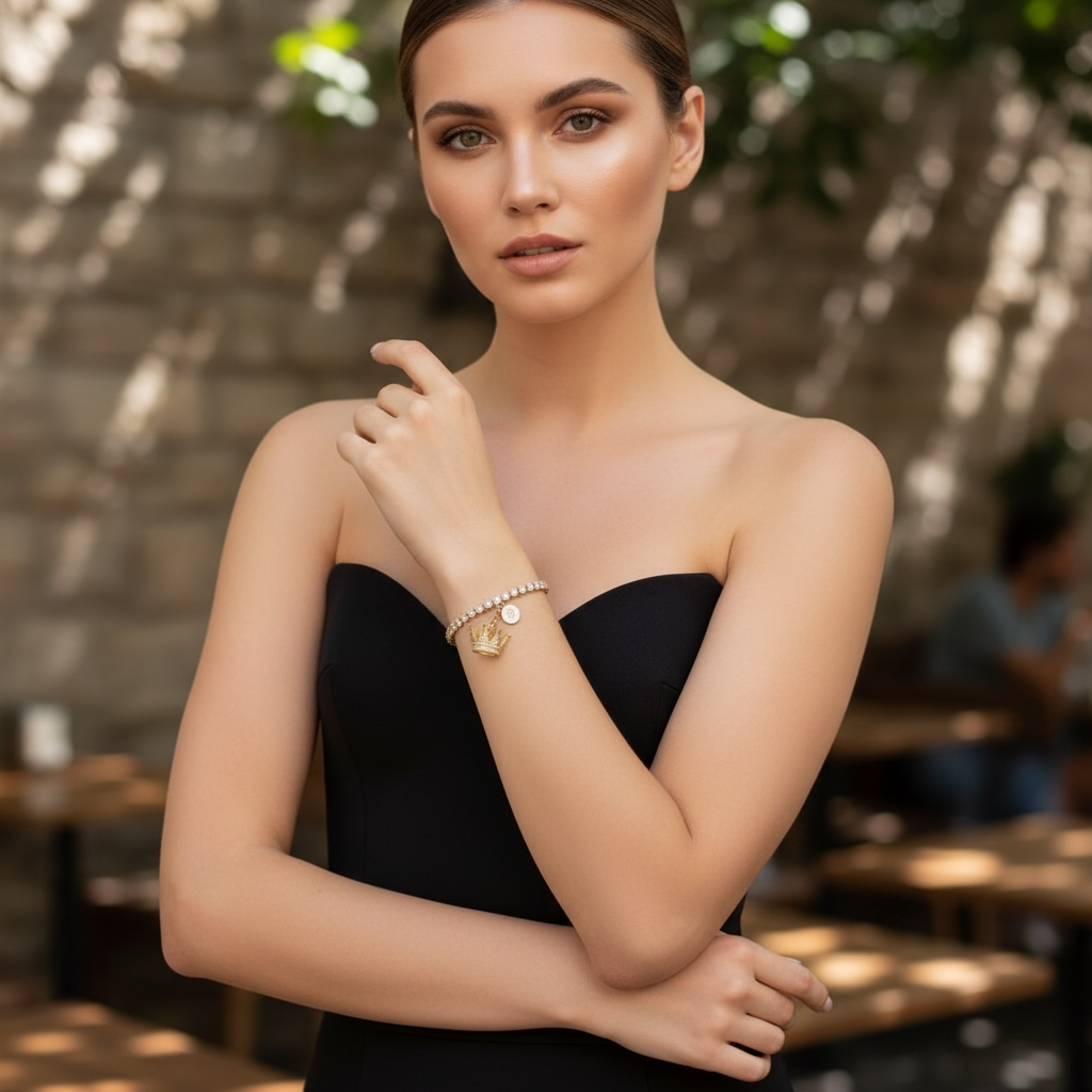 Cleopatra Tennis Bracelet š Gold