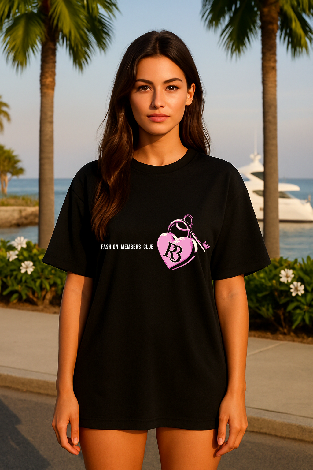 R3, Key to my heart Oversized Shirt Fashion members club
