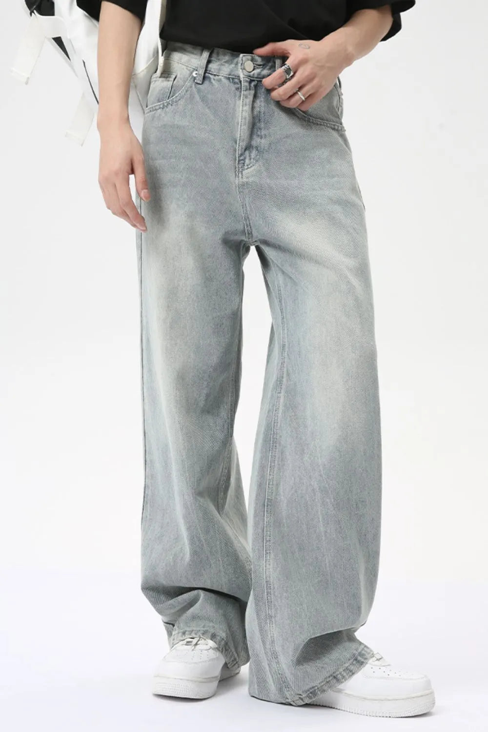 R3, Fashion Members club Wide Leg Jeans with Pockets R3ceived - R3ceived