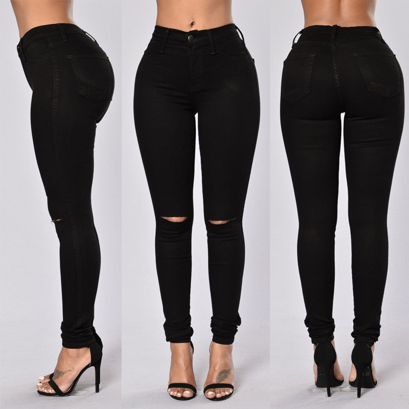 NEW! R3ceived Women's High-Waist Ripped Skinny Jeans - R3ceived