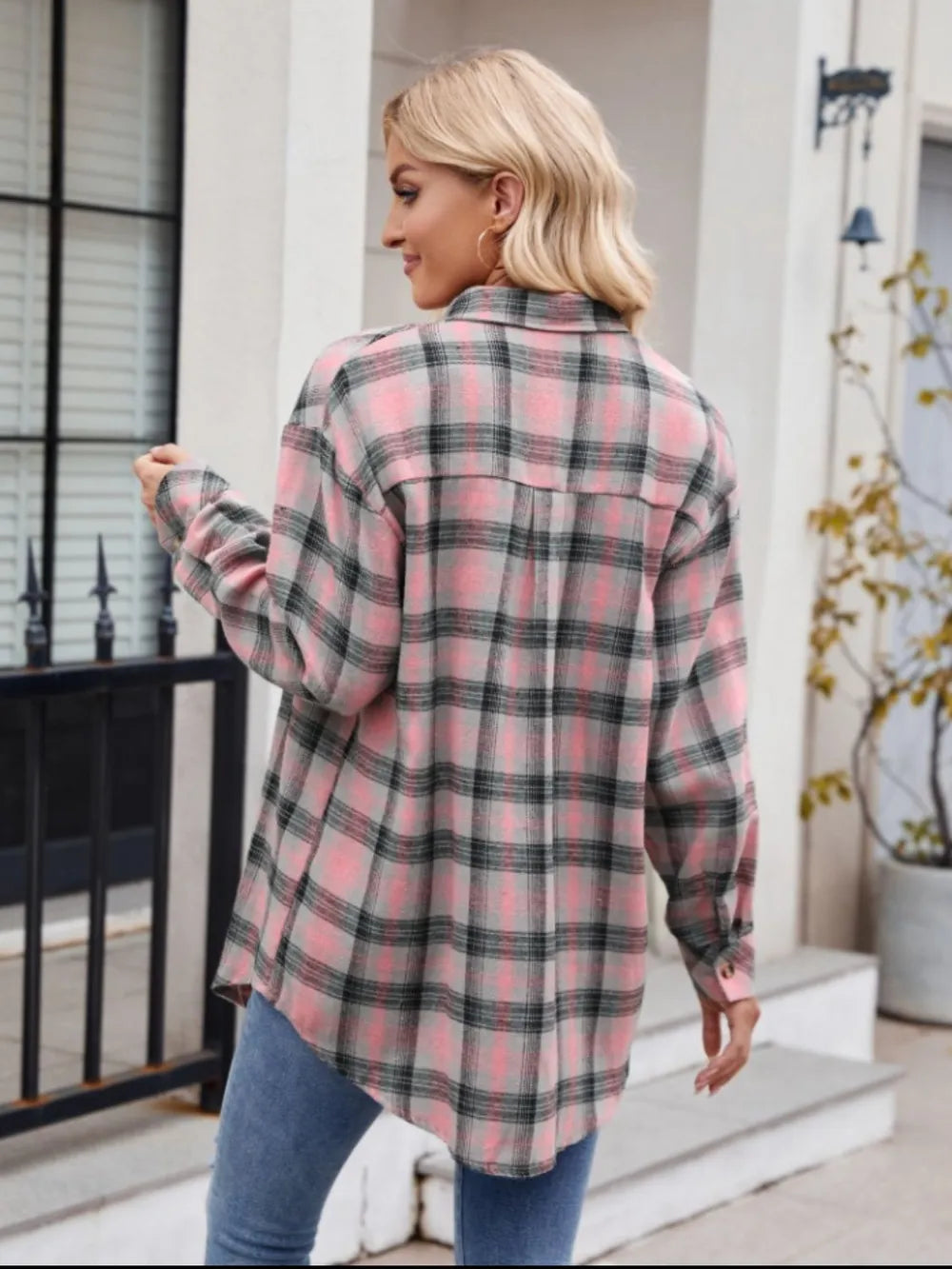 The visionary check blouse - R3ceived trendy fashion for her