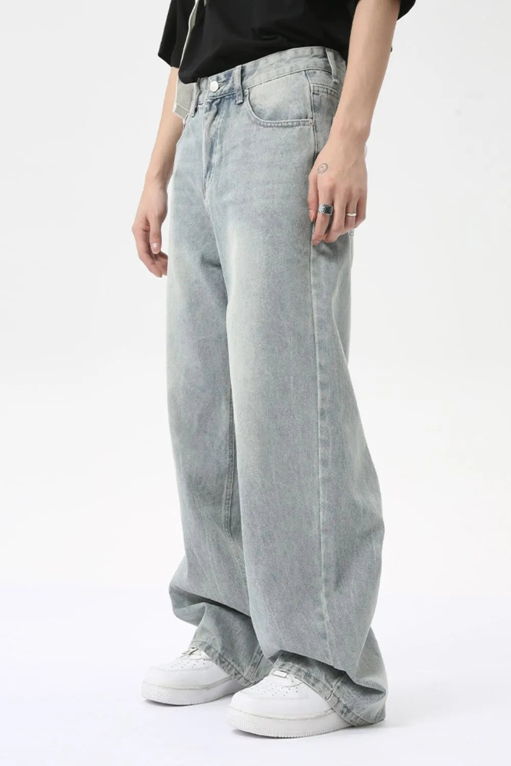 R3, Fashion Members club Wide Leg Jeans with Pockets R3ceived - R3ceived