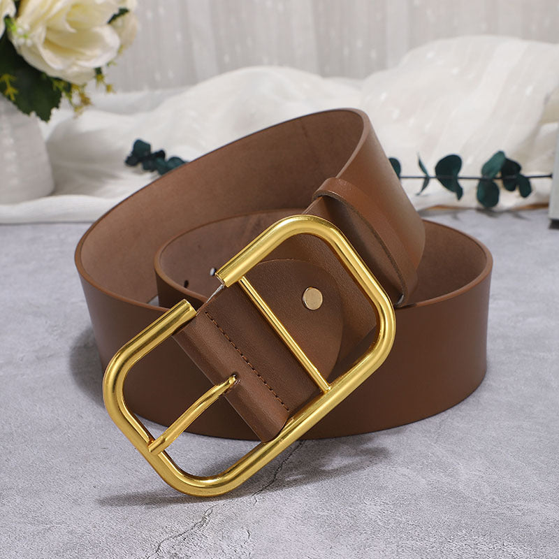 R3 Ladies' cowhide wide waistband R3ceived - R3ceived