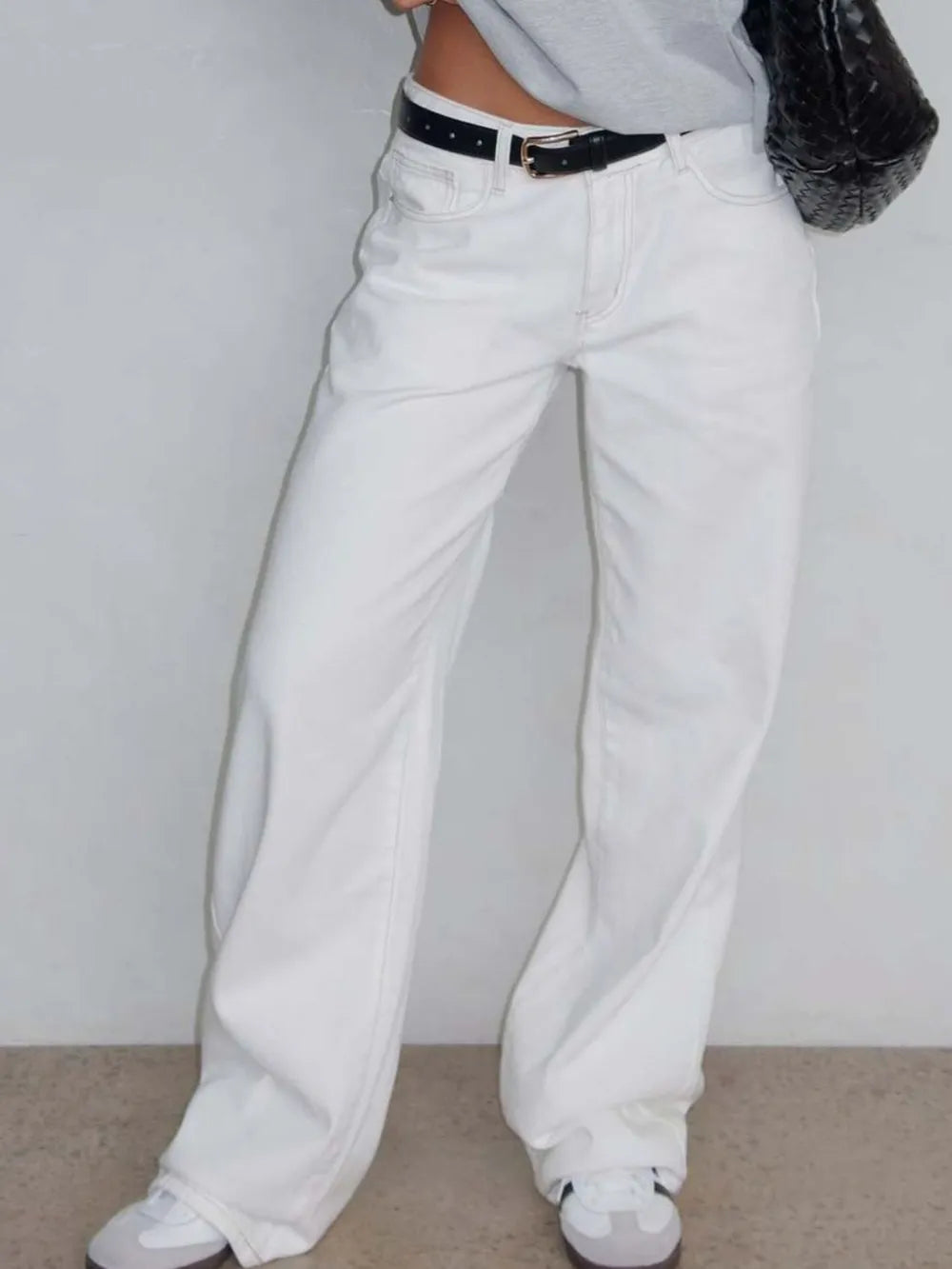 R3ceived wide Leg baggy fit Jeans with Pockets - R3ceived