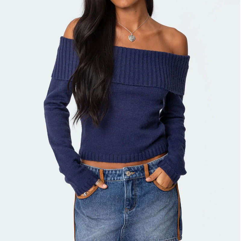 New R3ceived Women’s Off-Shoulder Sweater - R3ceived