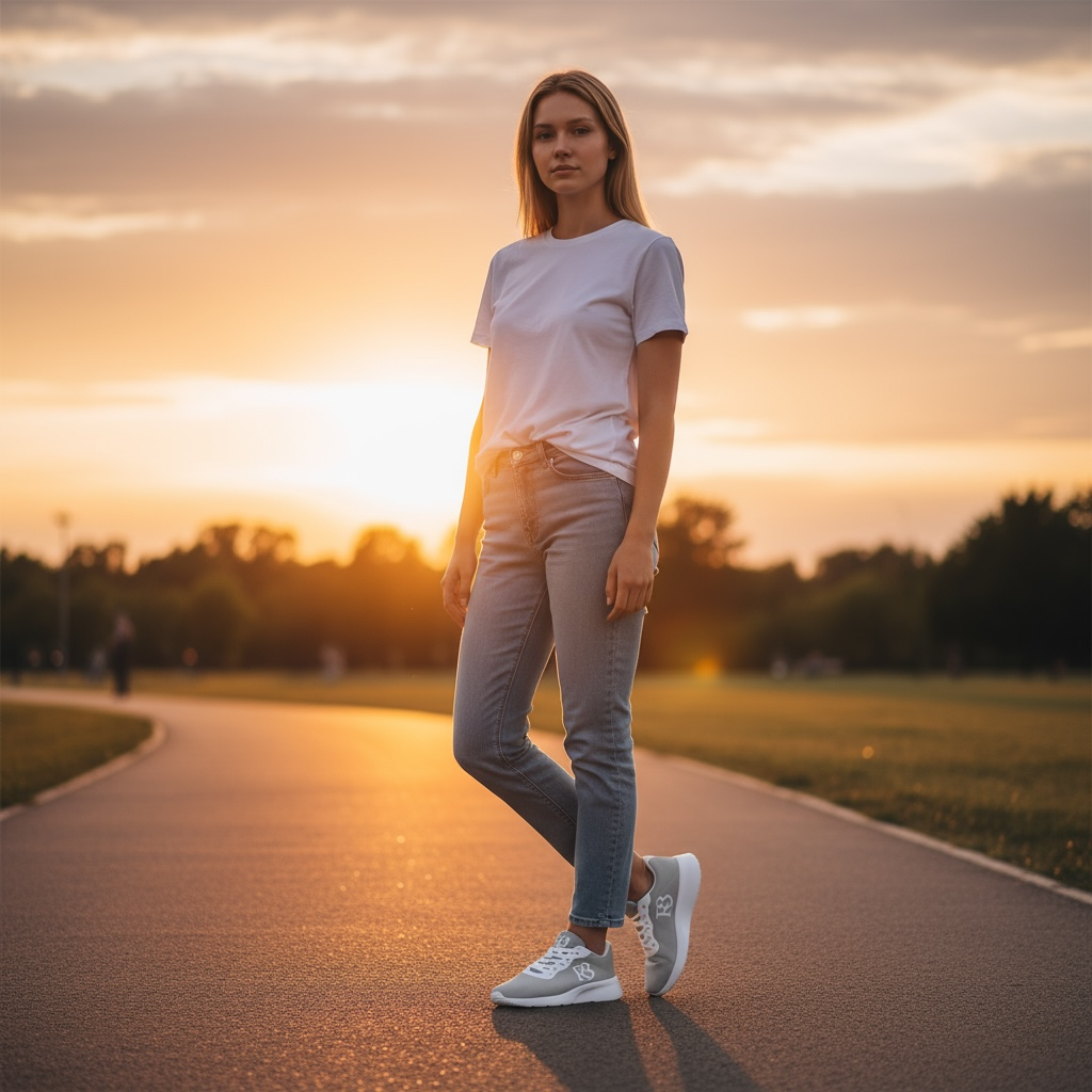 R3CEIVED “Balance” Sneakers – Grey/White Unisex
