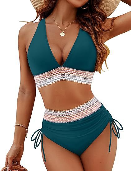 R3 color split sexy bikini R3ceived swimsuit - R3ceived
