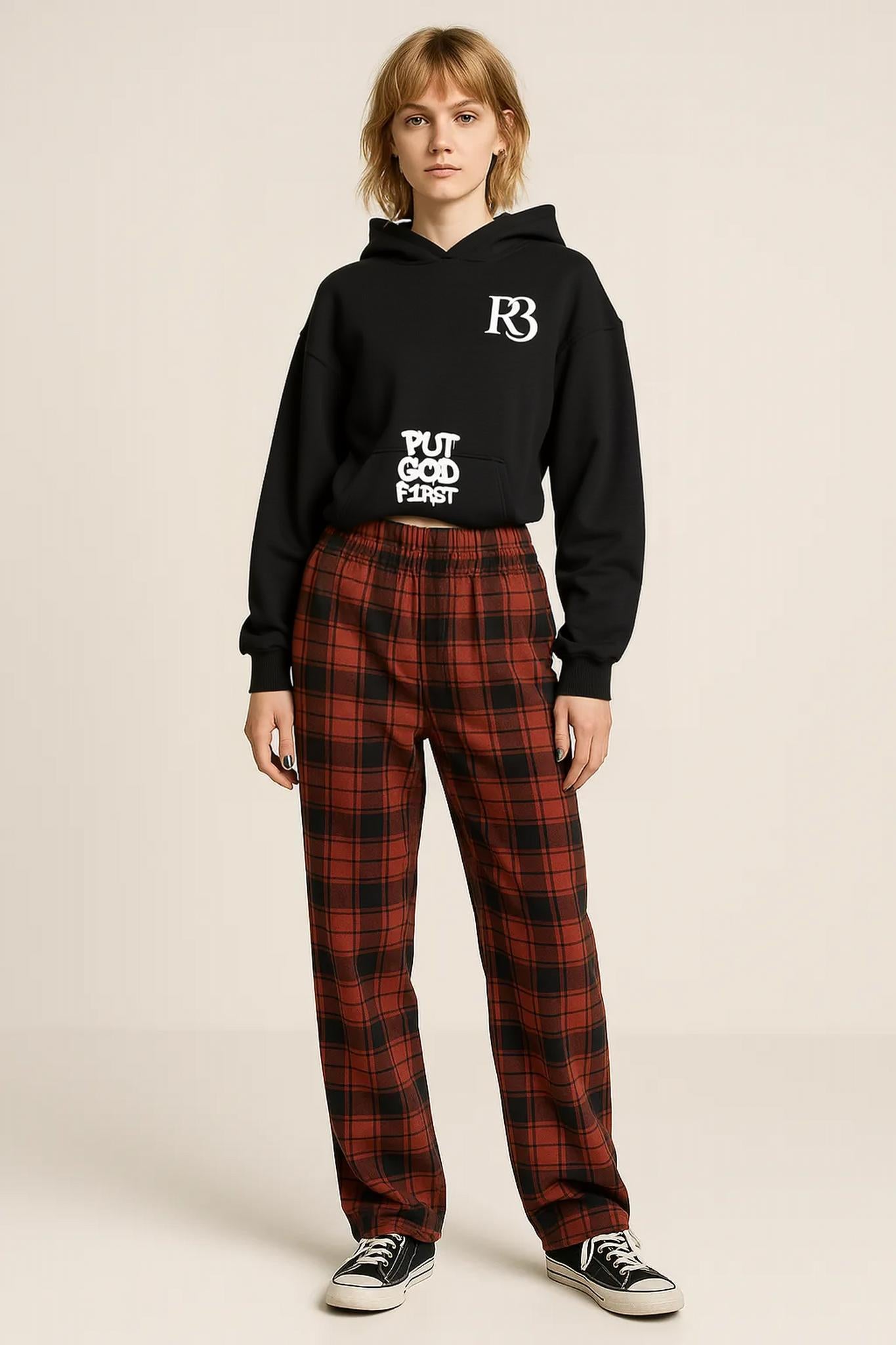 PUT GOD FIRST – Oversized Faithwear Signature Hoodie by R3CEIVED ✨ Psalm 37:4