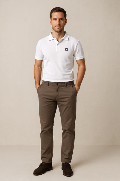 R3ceived Fashion Members Club Polo for Men R3 (Black logo's)