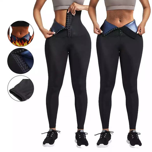 R3CEIVED High-Waist Shaping Yoga Leggings – Burn & Flex Edition