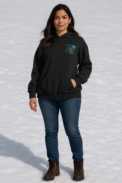 Beauty & the Rose Hoodie – R3CEIVED Sky blue white diamonds edition