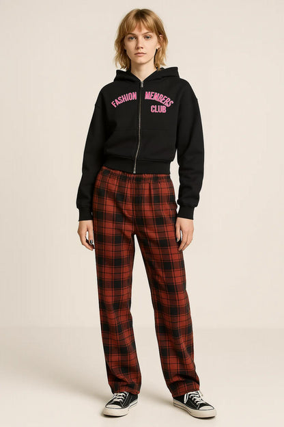 The Fashion Members Club Zipper Hoodie (Oversized) by R3CEIVED  (Limited)Price, Silver pink