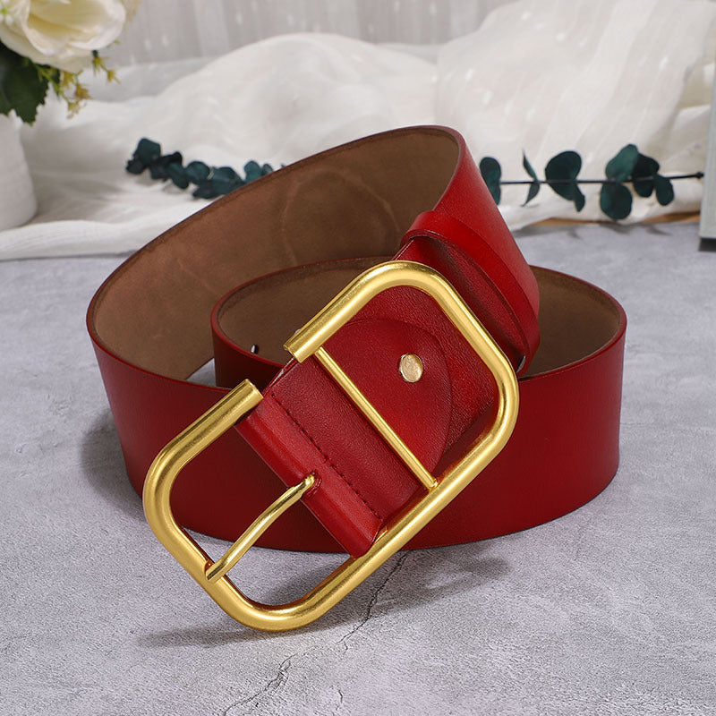 R3 Ladies' cowhide wide waistband R3ceived - R3ceived