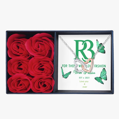 R3 Love you 4 ever Hearts Necklace , the perfect gift.