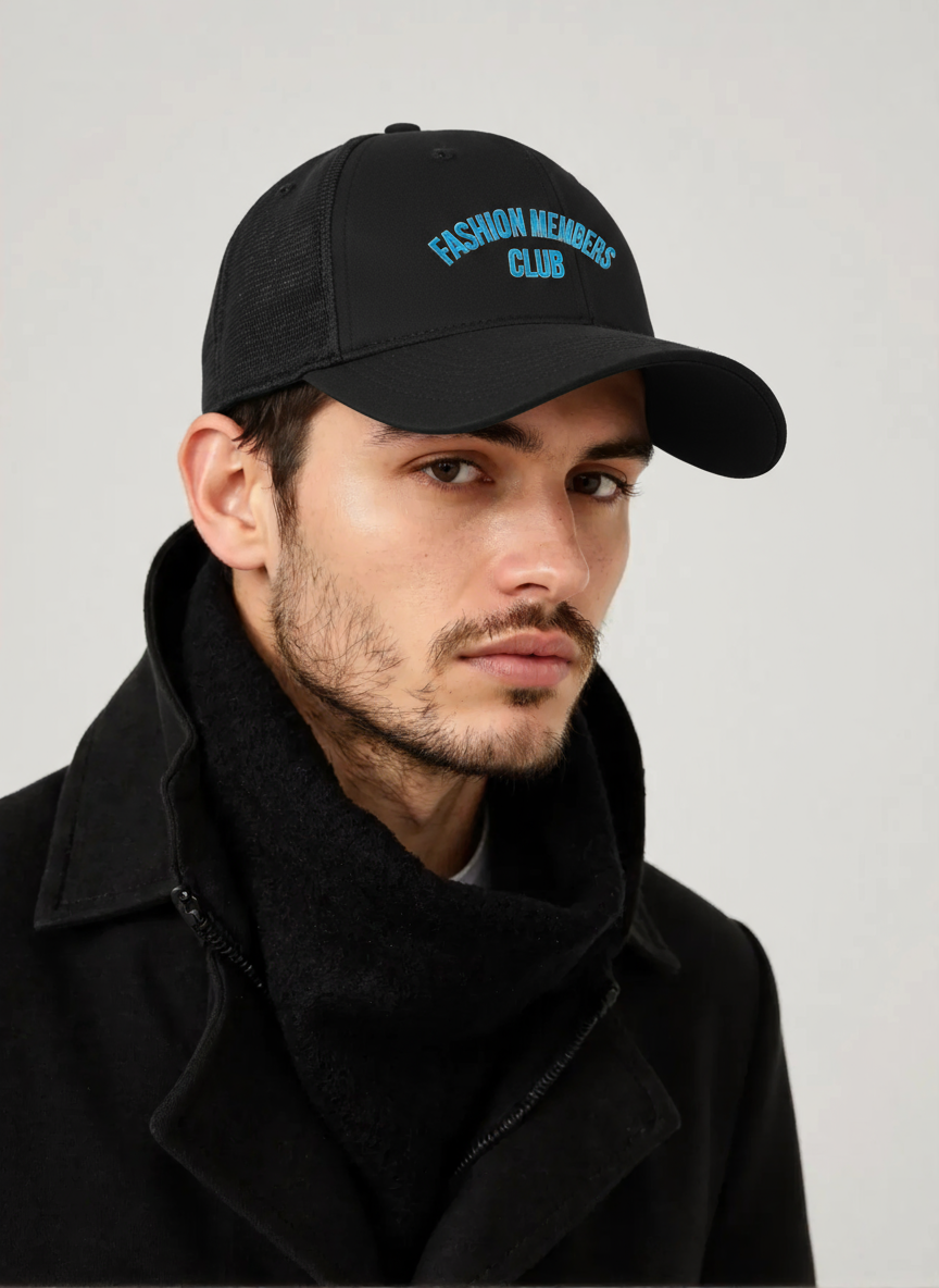 Fashion Members Club Trucker Cap — R3CEIVED Silver sky blue
