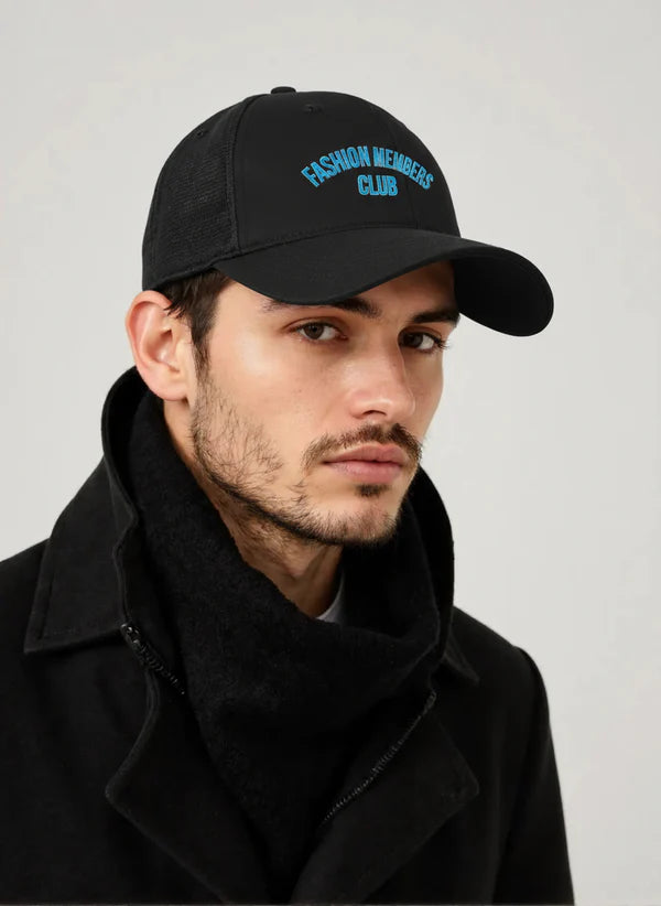 R3CEIVED Fashion Members Club – Silver/Sky Blue Signature Combo Set (Hoodie, Sweatpants & Cap)