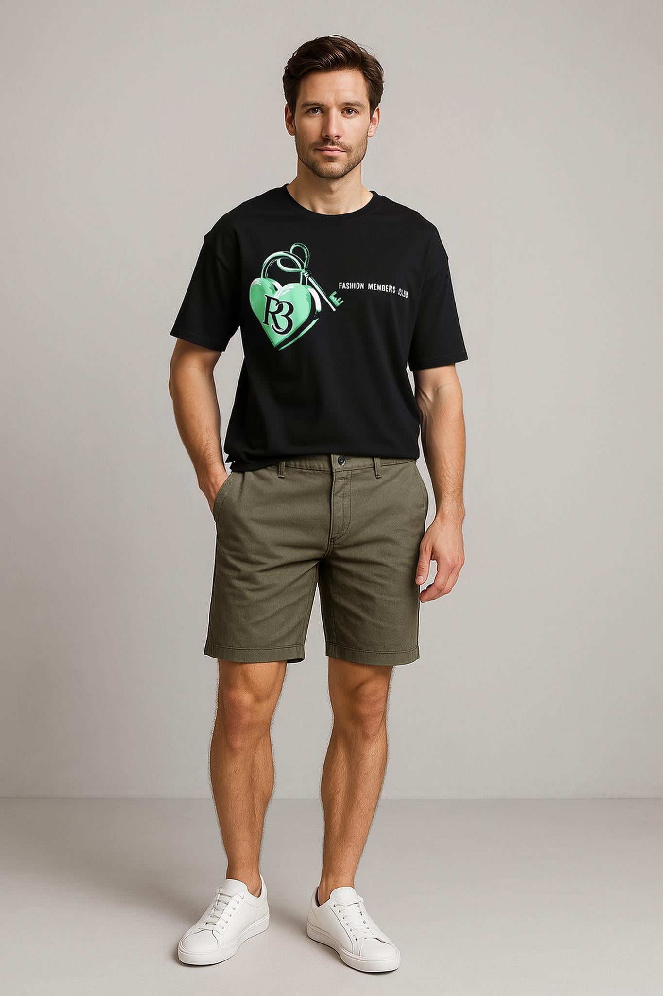 Key to my heart (Green) Oversized Fashion Members Club