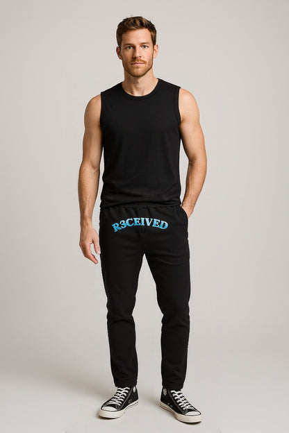 R3CEIVED Essence Sweatpants - 380 GSM oversized fit Sky blue