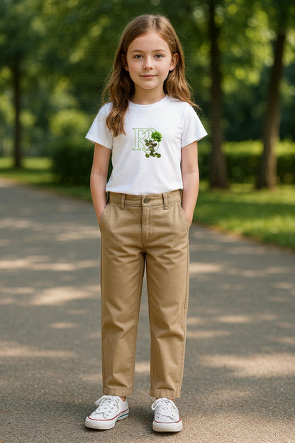 Beauty and the Rose – Green Rose Edition (Kids Premium Organic T-Shirt)