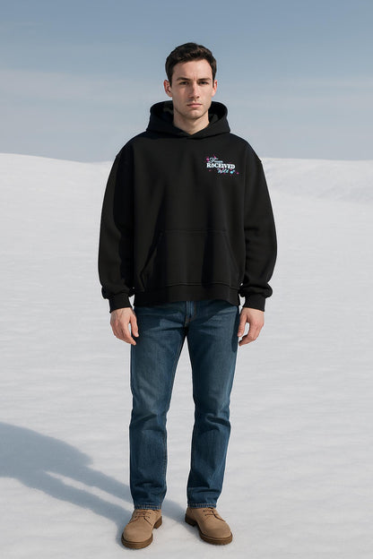 From R3CEIVED With Love  💕🦋 – Sky Blue & Pink Hearts Hoodie