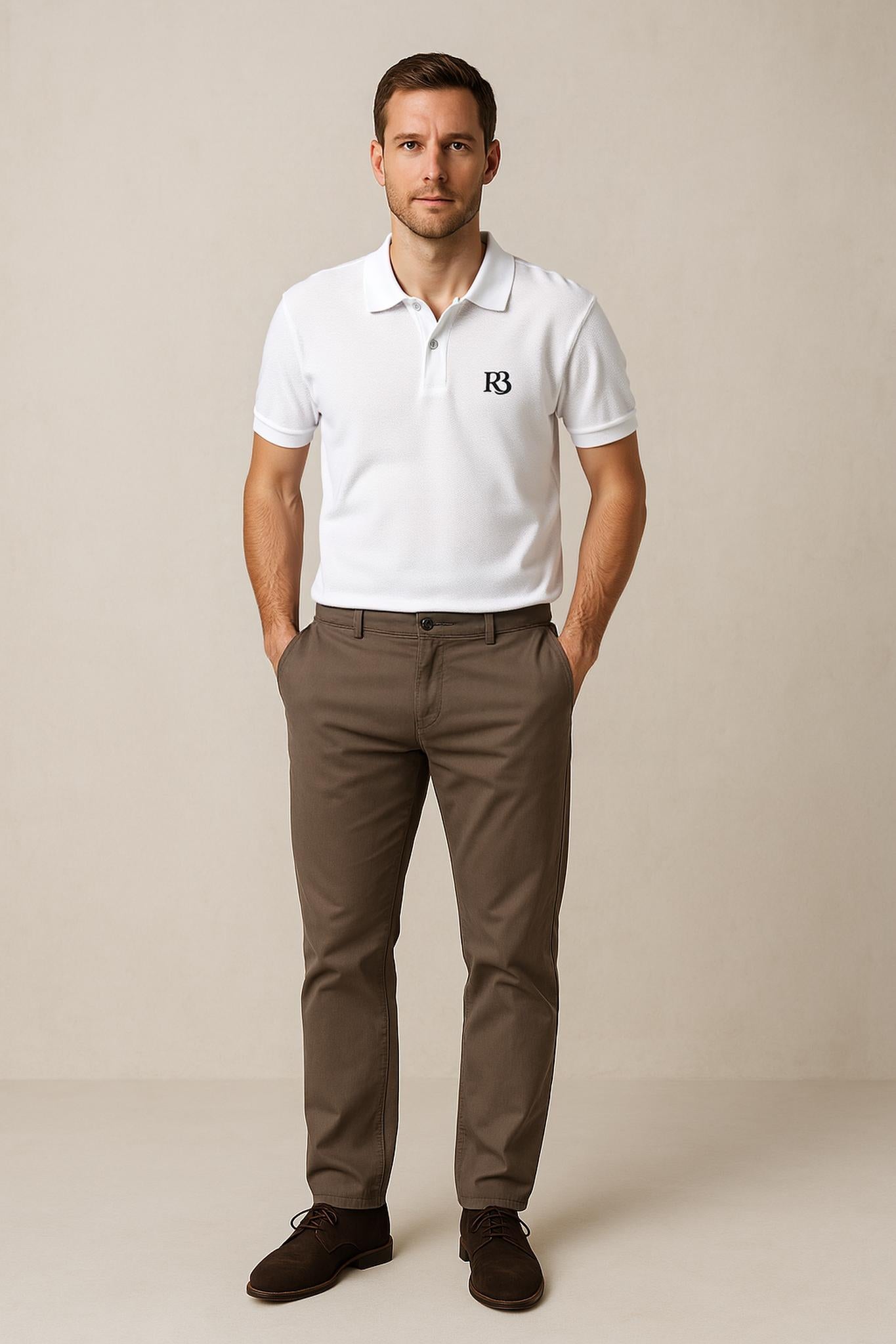 R3ceived Fashion Members Club Special edition Polo for Men R3 (Black logo's)