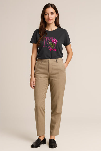 Beauty and the Rose – Pink Rose stardust Edition (Girls Premium Organic T-Shirt)