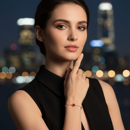 Lucky Five Clover Bracelet – Rose Gold 🍀