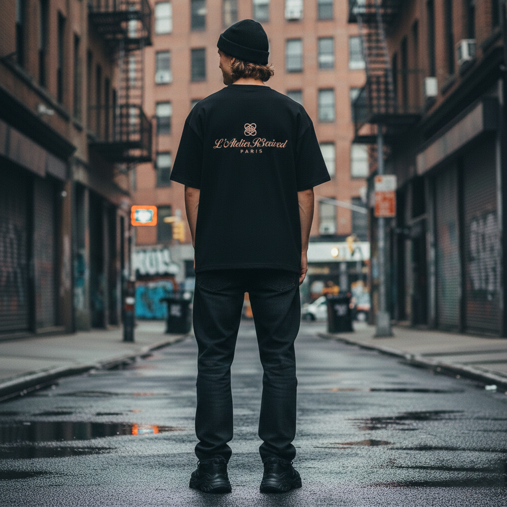L’Atelier R3CEIVED Paris Oversized Shirt Rose Gold