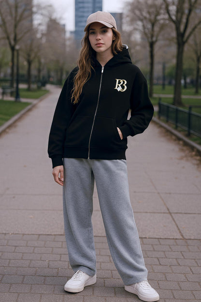 ✨🔑 Key to My Heart – Night Edition zip Hoodie 🌙✨ | R3CEIVED