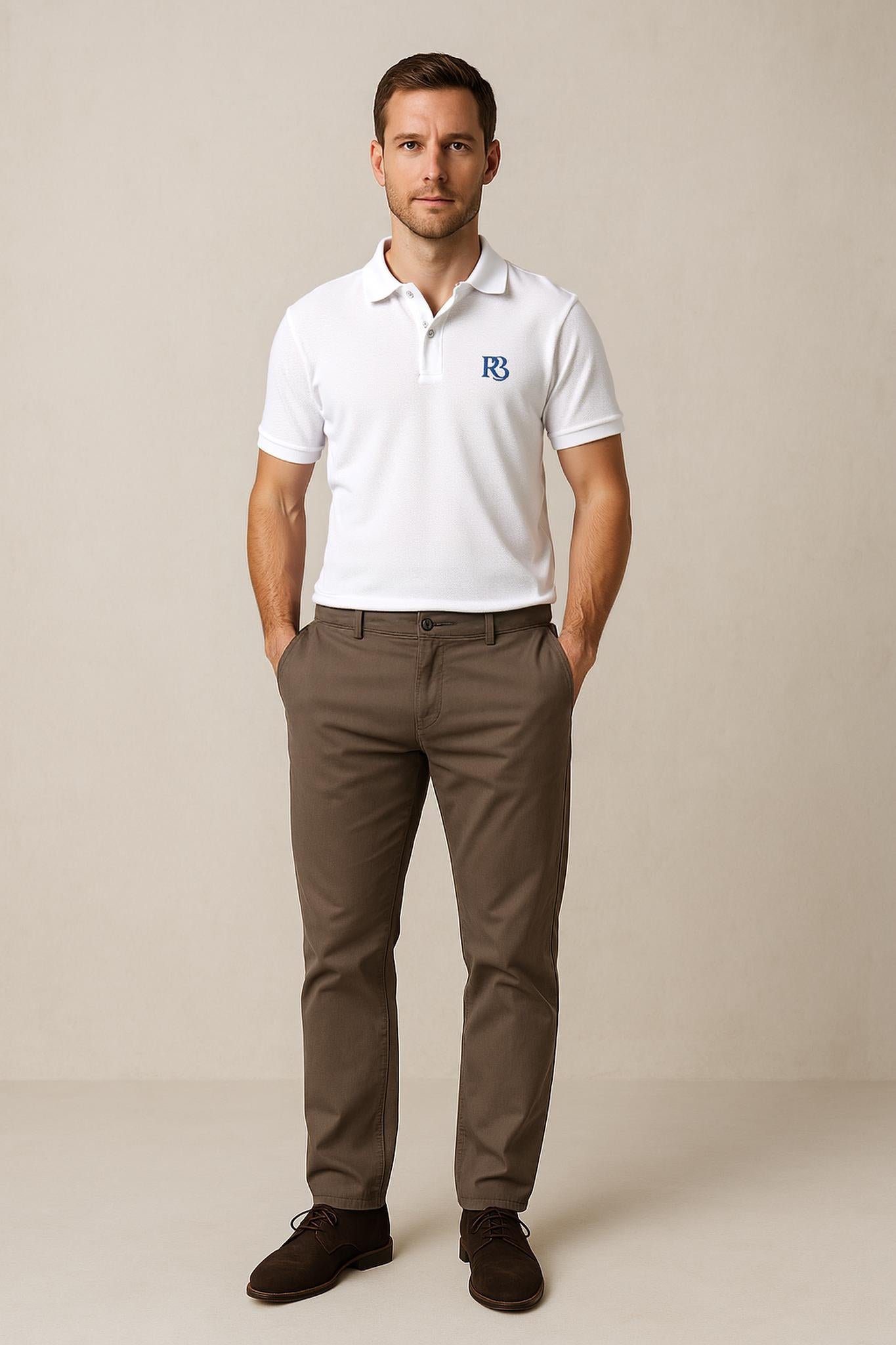 R3ceived Fashion Members Club Polo for Men Baby Blue