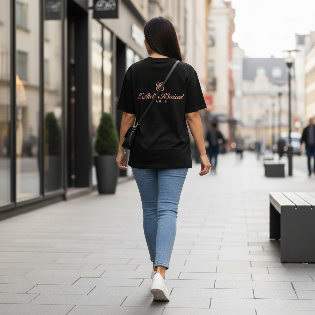 L’Atelier R3CEIVED Paris Oversized Shirt Rose Gold