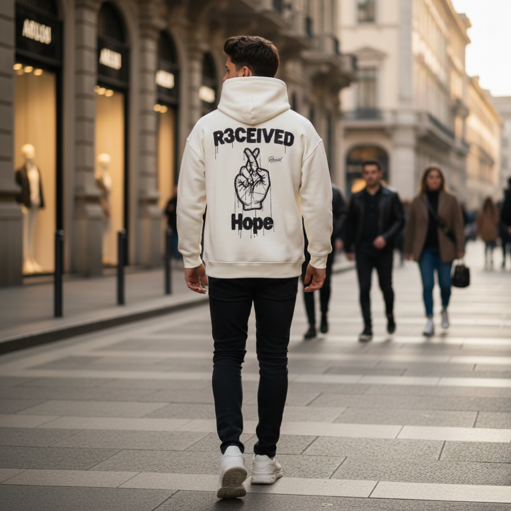 R3CEIVED - HOPE  Oversized Hoodie