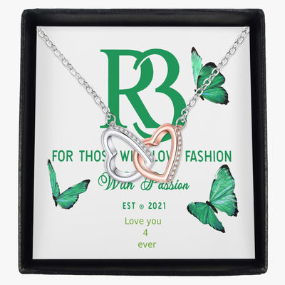 R3 Love you 4 ever Hearts Necklace , the perfect gift.