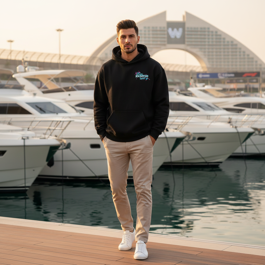 From R3CEIVED With Love  💕🦋 – Sky Blue & Pink Hearts Hoodie