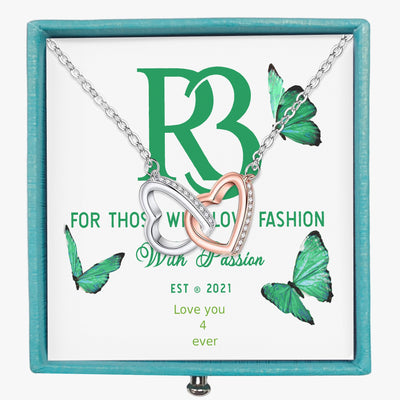 R3 Love you 4 ever Hearts Necklace , the perfect gift.