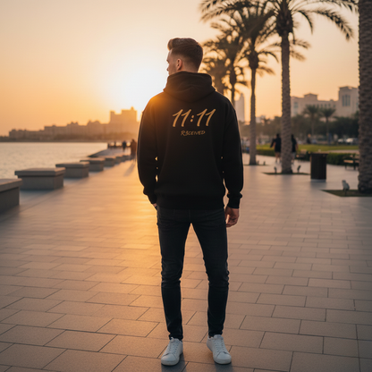 The 11:11 oversized zipper hoodie by R3CEIVED