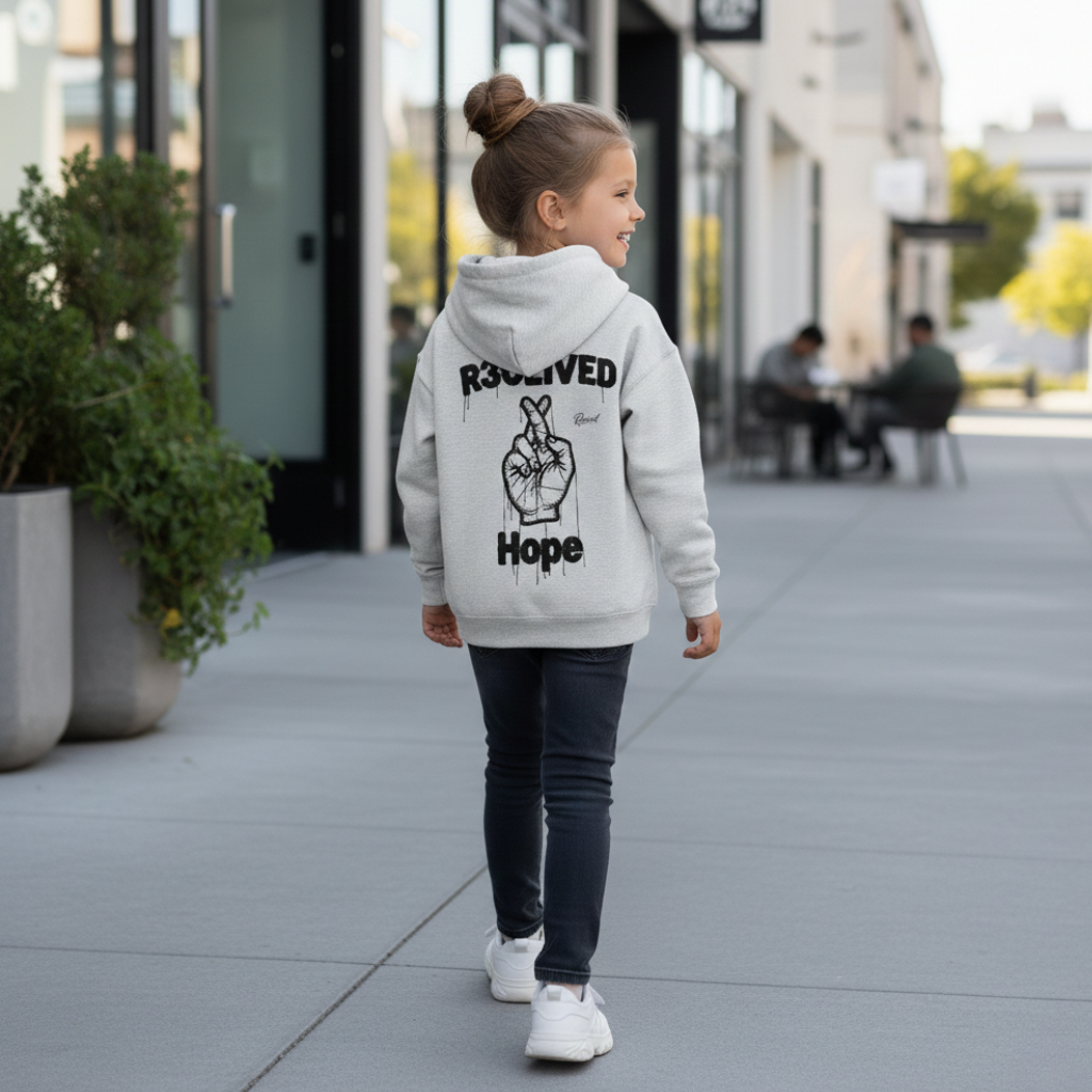 R3CEIVED- HOPE  Hoodie Kids