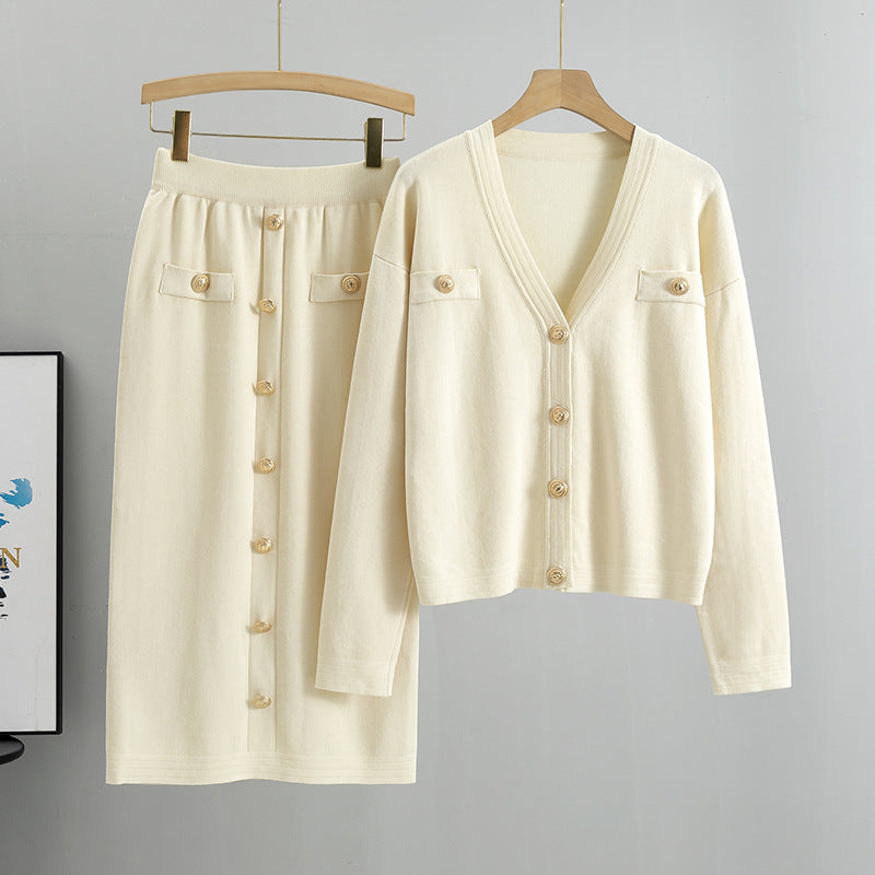R3ceived cardigan styker knitted set - R3ceived