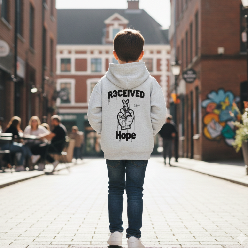 R3CEIVED- HOPE  Hoodie Kids